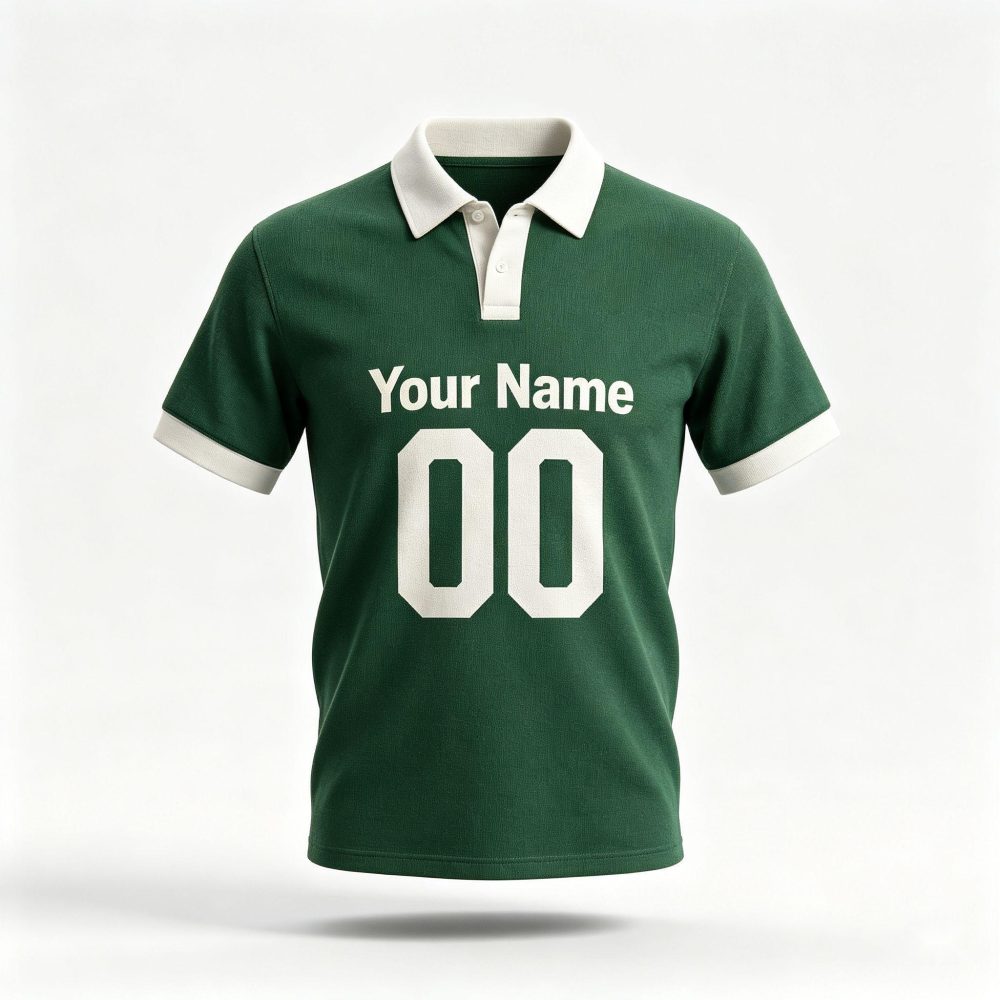 Custom Dark Green Collar Football Shirt