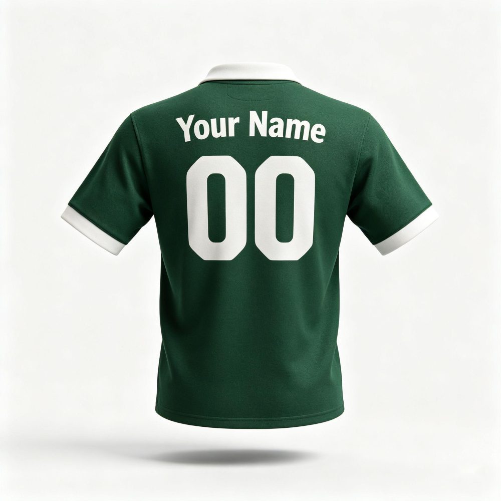 Custom Dark Green Collar Football Shirt